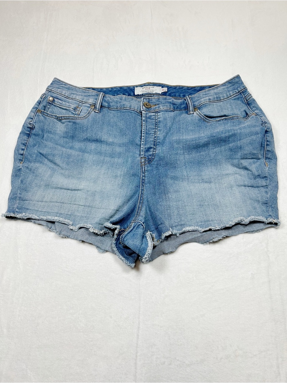 Torrid Denim Shorts 22 Button Fly Cotton Blend Cut Off